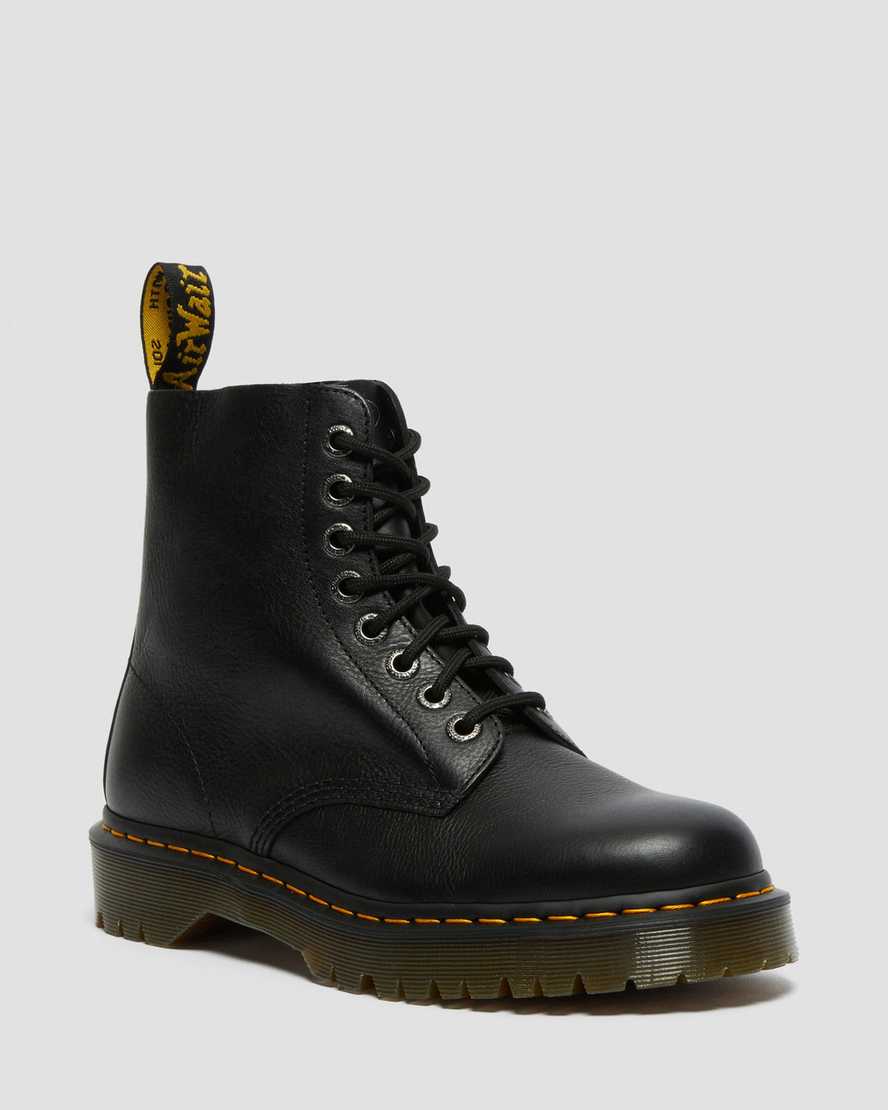 Dr. Martens 1460 Pascal Bex Nahka Miesten Nauhalliset Nilkkurit - Mustat Nilkkurit [028-NDZOEV]